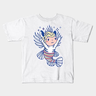 Tiger fish Mermaid Kids T-Shirt